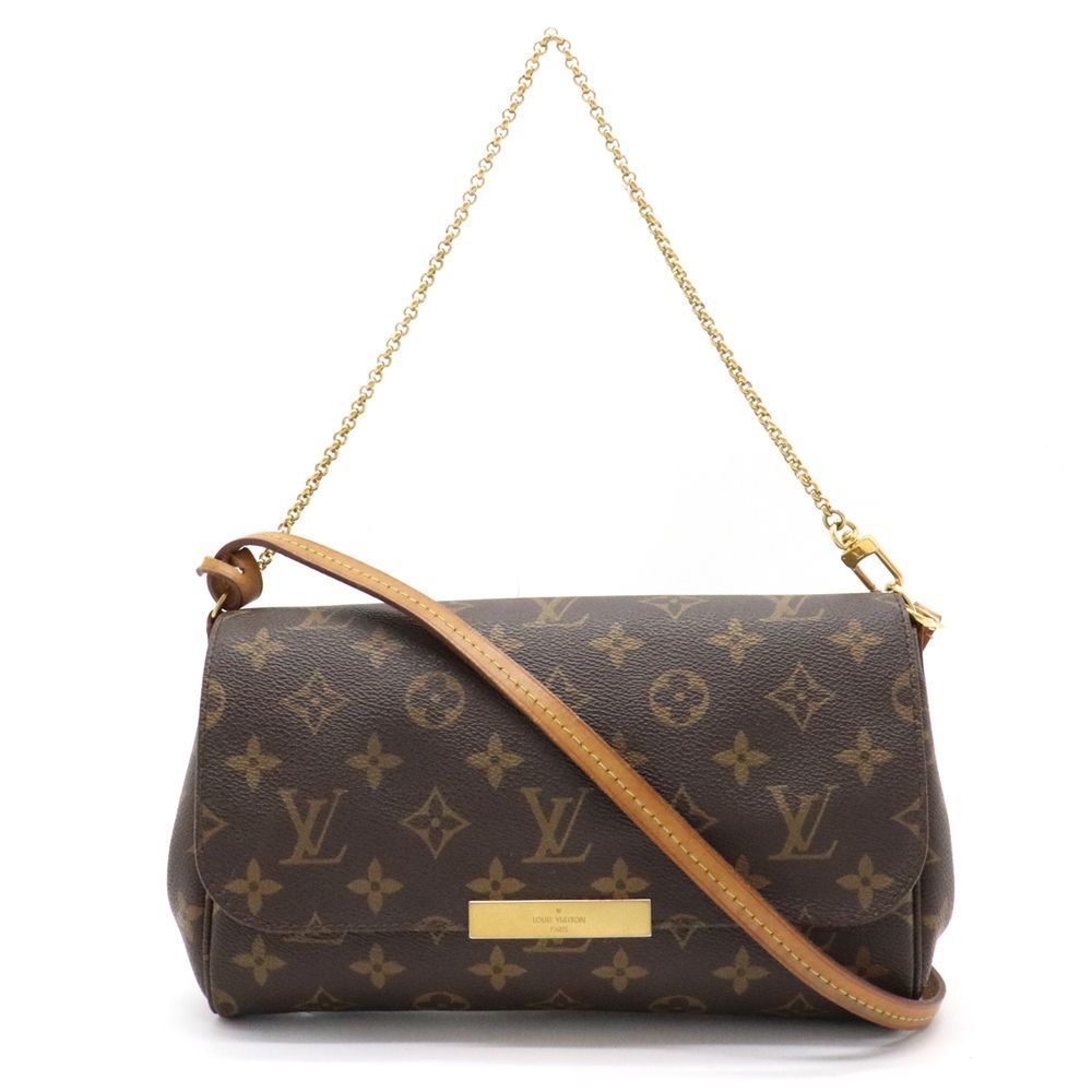 Louis Vuitton Favorite MM Pouch Diagonal Hanging Chain Shoulder Bag Monogram
